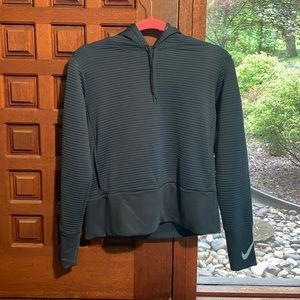 Teal Nike Cropped Sweatshirt